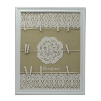 Portamemo legno pizzo rettangolare cm40x1,5h50