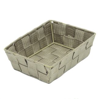 Cassetto poliestere tortora cm18x14h6,5