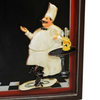 Lavagna legno cuoco rettangolare 2 assortiti cm40x80x2