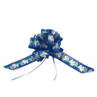 Fiocco rapid 50mm blu con pupazzi di neve 18xh25x8