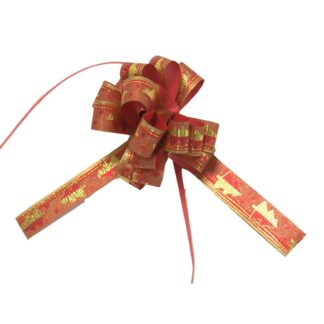 Fiocco rapid 19mm alberi oro/rosso 9xh16x5