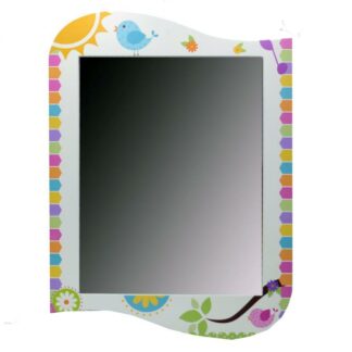 Specchio happy legno bianco cm43x2h58