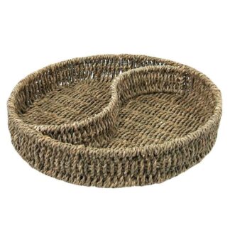 Cestina portasalatini cordi 2 scompartitondo cmø27h5