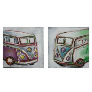 Quadro dipinto astratto van anni '70 2 assortiti cm50x50