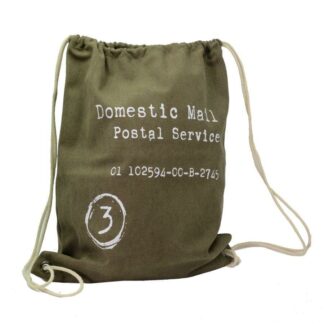 Borsa sacco tessuto marrone cm43xh54x6,5