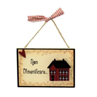 Portamemo legno non dimenticare cm14x10x2