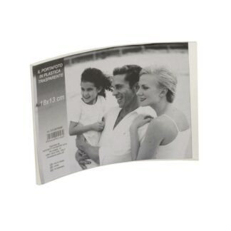 Portafoto da tavolo plastica easy curvocm18xh13x0,5