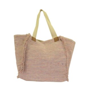 Borsa tessuto rosa viola con manici cm40/60h40/65x15