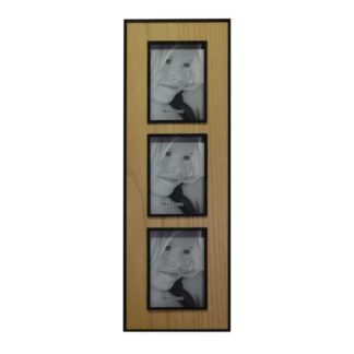 Portafoto muro legno budapest multiplo 3p rettangolare cm18,5x58x1,5