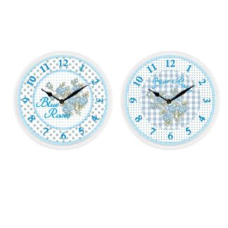Orologio metallo blue roses 2 assortiticmø62x1