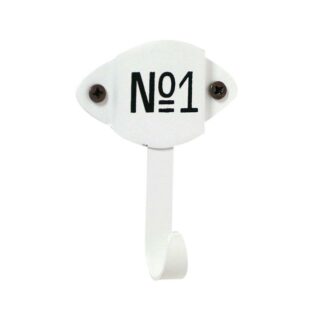 Appendino metallo 1 posto bianco chiavecm7x9,5x2