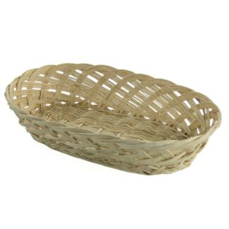 Cestina vimini grigliata ovale cm36x20h9