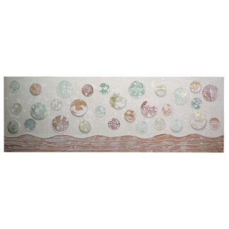 Quadro dipinto sfere cm50x150x3