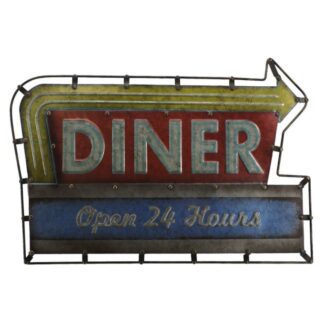 Insegna metallo diner cm61x41,5x3