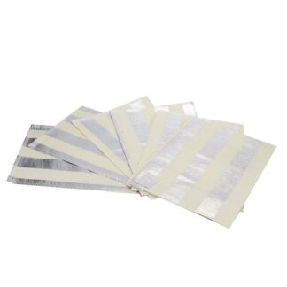 Tovaglietta tessuto bianco argento righe rettangolare cm45xh30x0,2