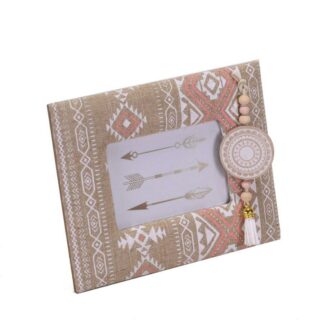 Portafoto da tavolo legno tessuto morfeo rettangolare cm21x3h17