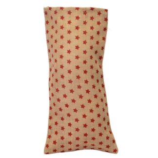Sacchetto juta stelle rosso cm20xh40x1