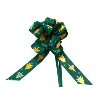 Fiocco rapid 31mm verde con alberi 12xh18x5