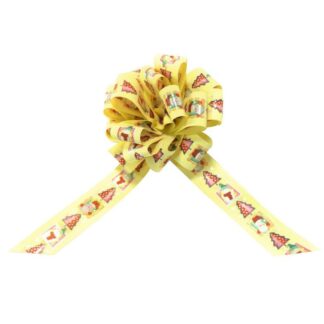 Fiocco rapid 31mm crema con pupazzo 12xh18x5