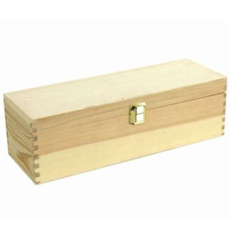 Cassetta portabottiglie legno naturale 1 posto champagne cm38,5x13h12