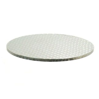 Top tavolo solo piano inox cmø60h2,2