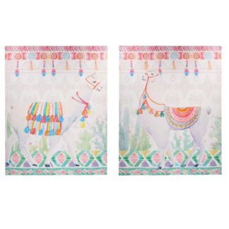 Quadro stampa lama mosaico 2 assortiti cm60x80x1,8