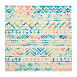 Quadro stampa mosaico giallo verde cm40x40x1,5