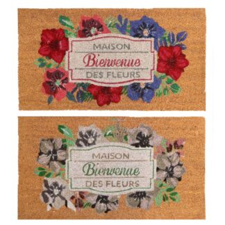 Zerbino cocco cm40x75x1,4 bienvenue 2 assortiti