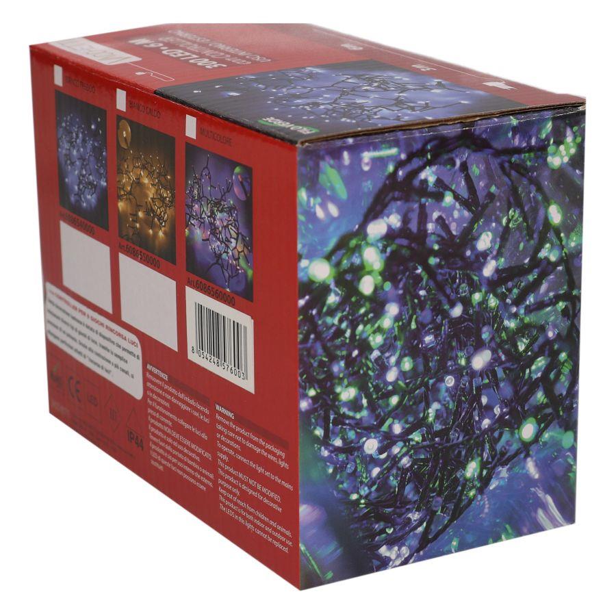 Luce filo 300 led multicolore controller cm600 al. fissa uso esterno - immagine 3