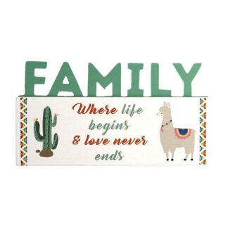 Targhetta legno lama cm20x11,5x1,8