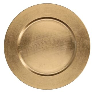 Sottopiatto plastica oro tondo cmø33h1,7