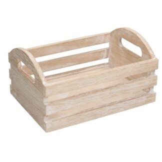 Cassetto legno naturale sbiancato rettangolare cm21x15h8/11