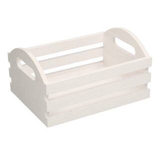 Cassetto legno bianco rettangolare cm21x15h8/11