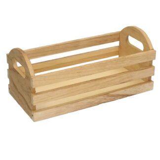 Cassetto legno naturale rettangolare cm25x12h8/11