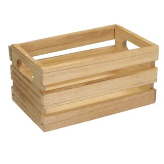 Cassetto legno naturale rettangolare cm20x12h10