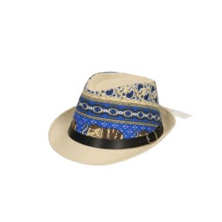 Cappello uomo traforato con decoro elefanti taglia 58 25xh28x14