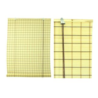 Tapparella midollino riga noce cm200x300