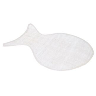 Tovaglietta tessuto mare pesce bianco cm30x45h0.5