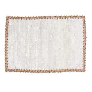 Tovaglietta tessuto bianco rettangolarecm45x30