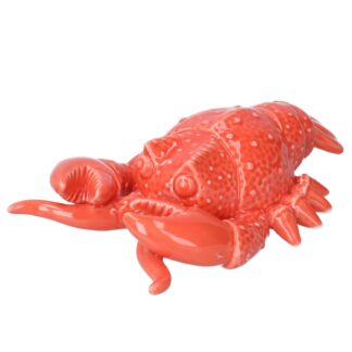 Aragosta ceramica mare rosso cm19,7x12,3h5