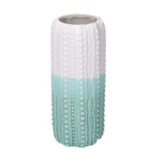 Vaso ceramica mare verde acqua tondo cmø7h20