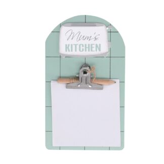 Portamemo legno verde cm12x20x3