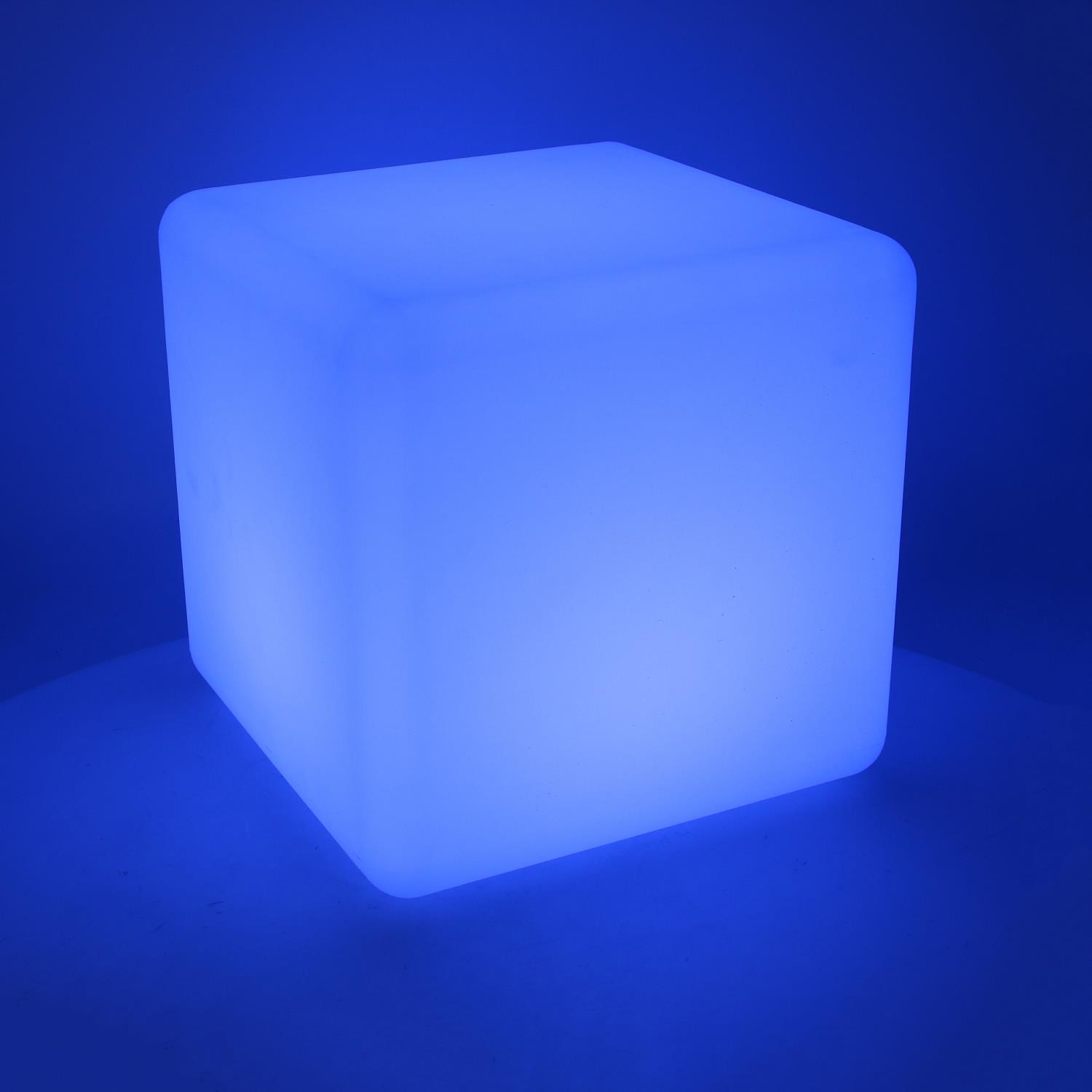 Lampada led plastica ricaricabile multicolor quadro cm30x30h30 - immagine 3