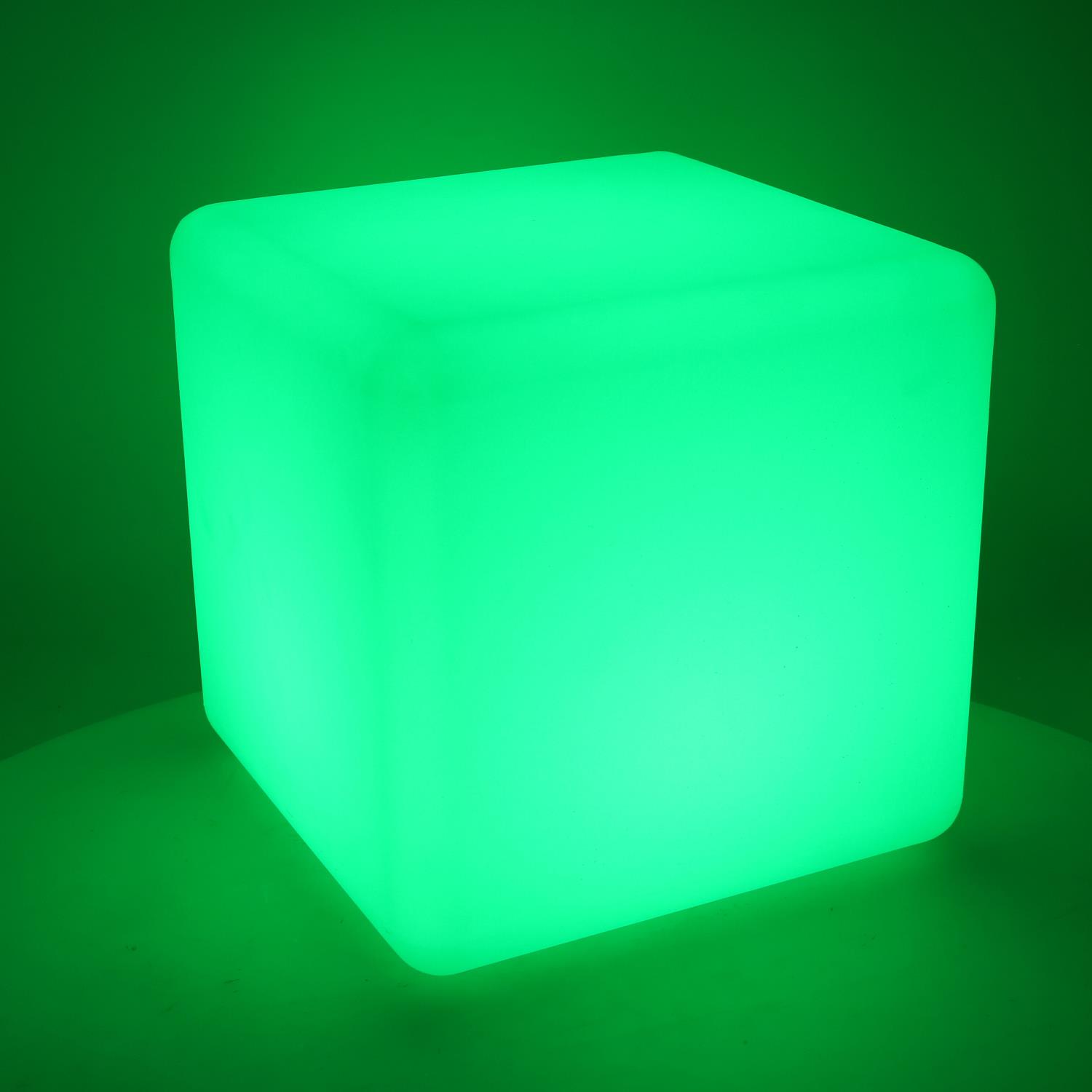 Lampada led plastica ricaricabile multicolor quadro cm30x30h30 - immagine 4