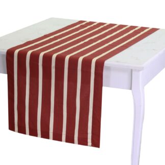Runner pop righe bordeaux crema cm50x150