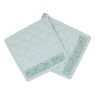 Presina set 2 pezzi amelie verde acqua cm20x20