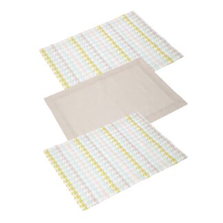 Canovaccio set 3 pezzi london verde cm50x70