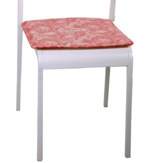 Cuscino tessuto wild rose rosso mattonequadro cm40x40h4