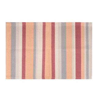 Tappetino cucina 60% cotone 40% poliestere stripearancione antiscivolo cm50x80x1