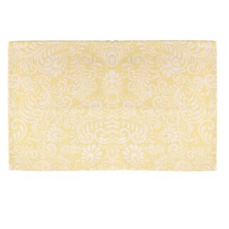 Tappetino cucina 60% cotone 40% flora poliestere giallo antiscivolo cm50x80x1
